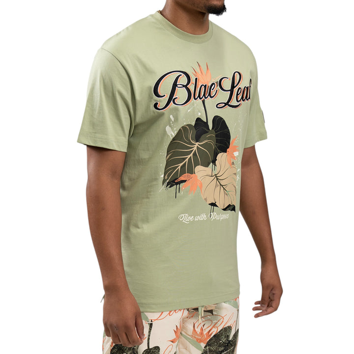 Blac Leaf Make A Difference Shirt Big & Tall Sage