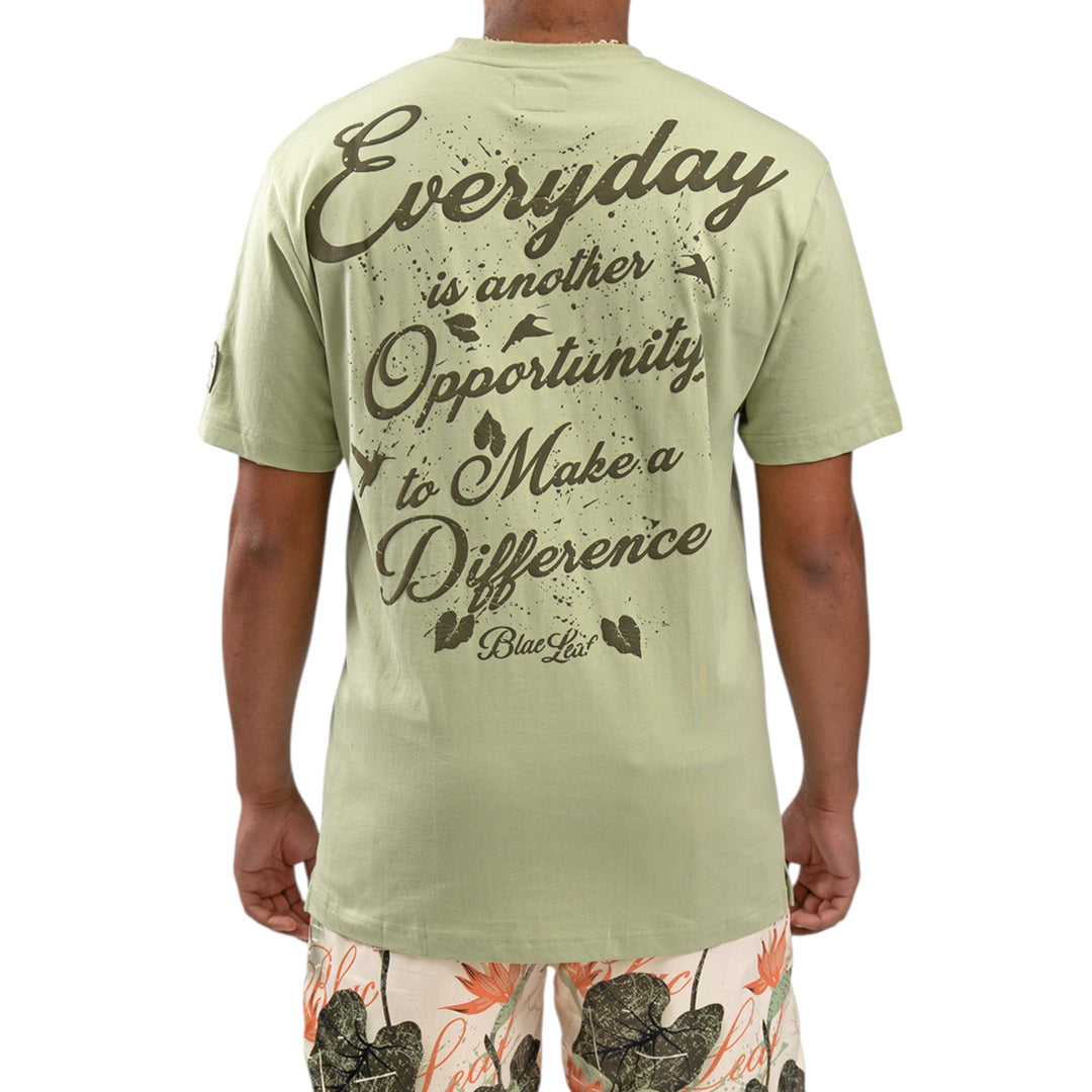 Blac Leaf Make A Difference Shirt Sage