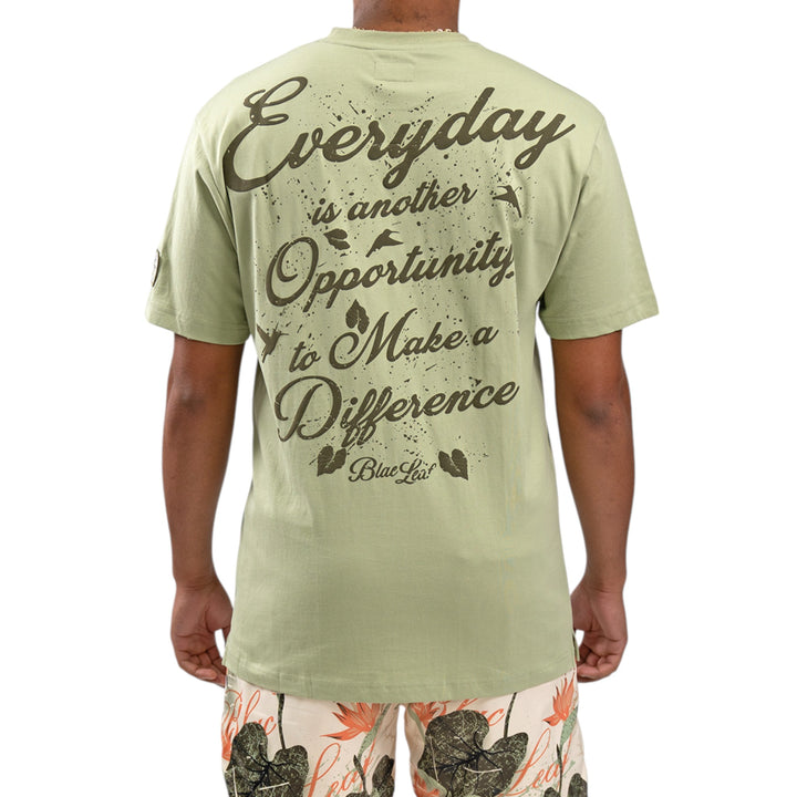 Blac Leaf Make A Difference Shirt Sage