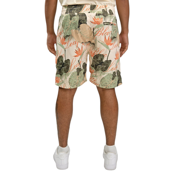 Blac Leaf Leaf Arrangement AOP Short