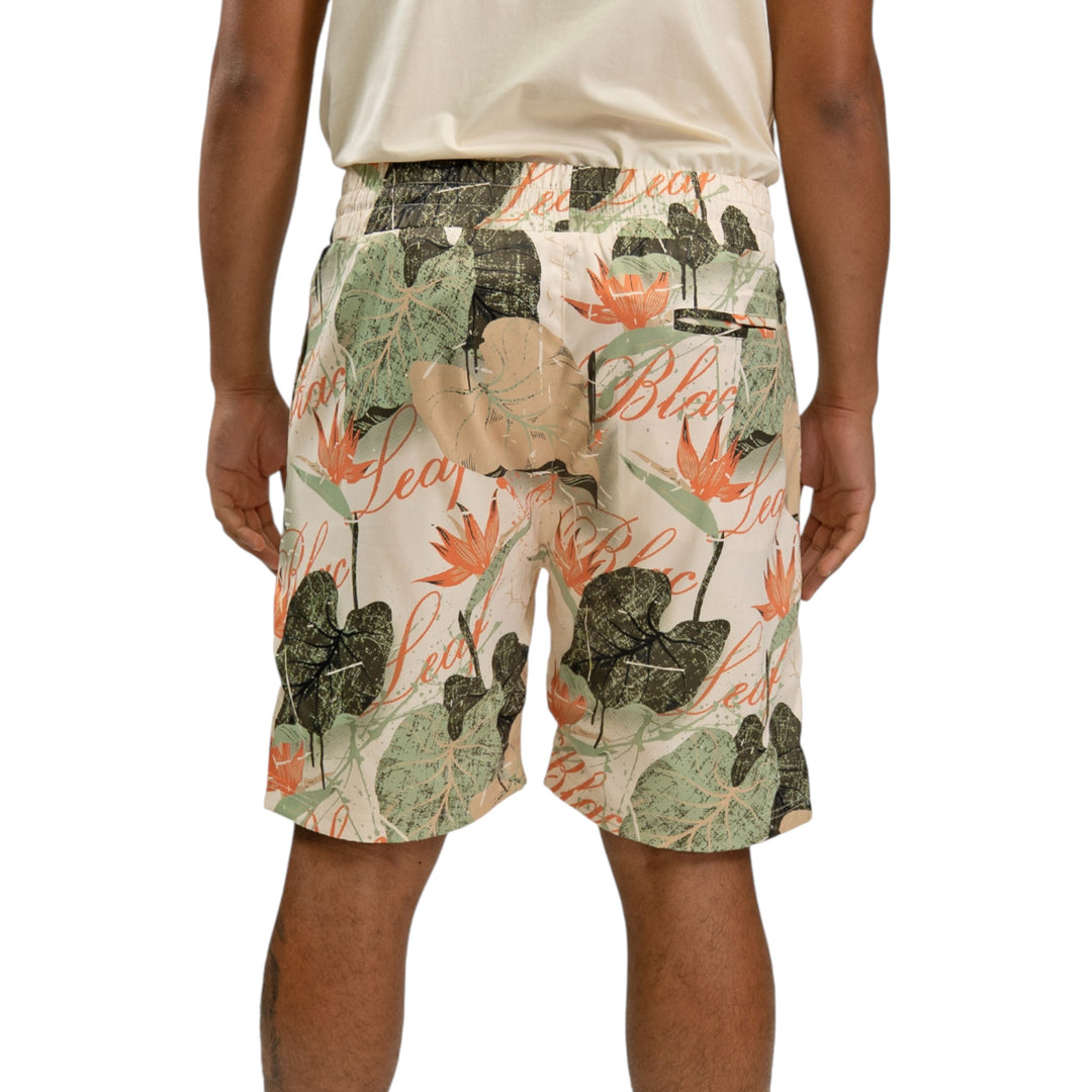 Blac Leaf Leaf Arrangement AOP Short