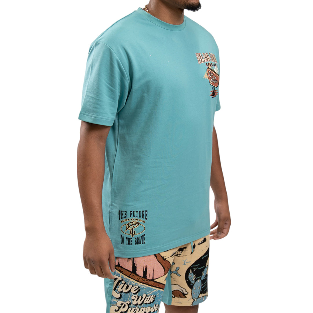 Blac Leaf Country Shirt Teal