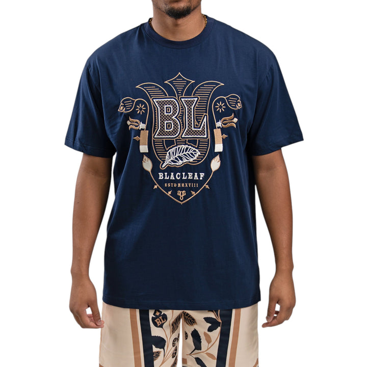 Blac Leaf Ricko Reversible Bucket Hat ,Ricko Embroidered Shirt Navy,Ricko Silk Short   Outfit Combo