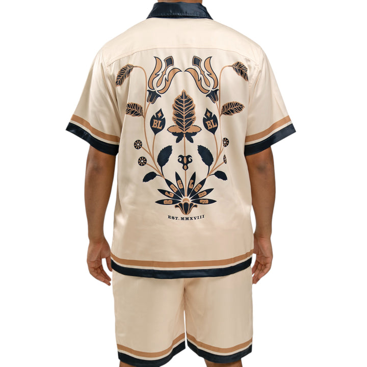 Blac Leaf Ricko Silk Button Up Big & Tall