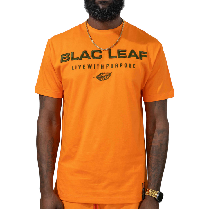 Blac Leaf Live With Purpose Embroidered Tee Org