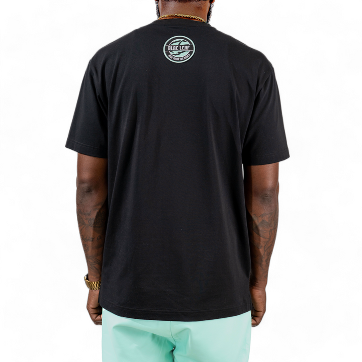 Blac Leaf Leather Patch Tee Mint