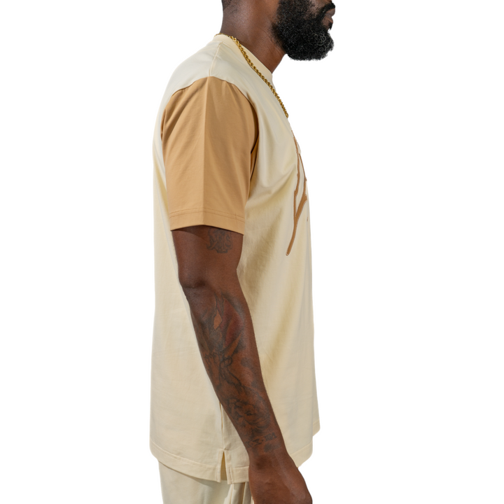 Blac Leaf Premium Leather Leaf Tee Beige