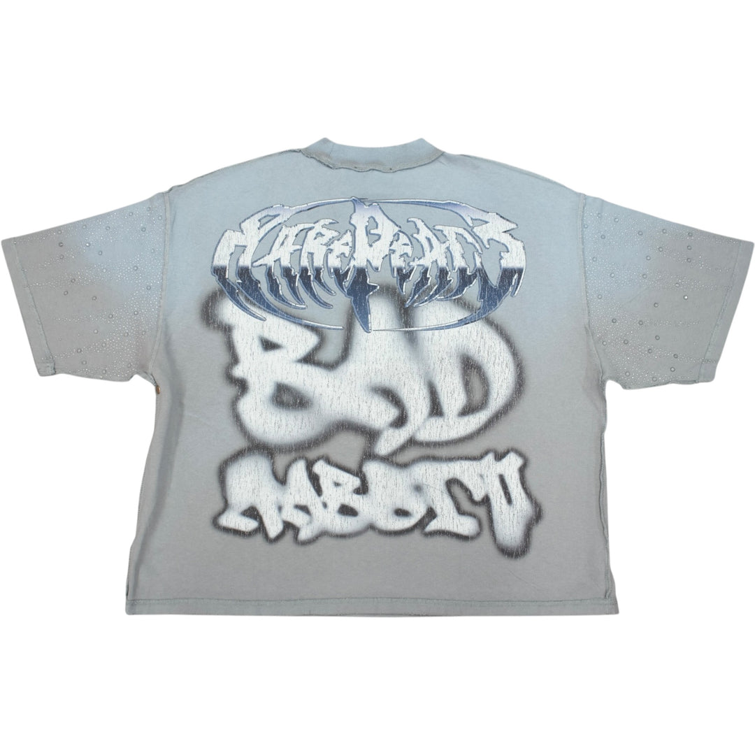 Rare Peace RT6017 Panther Crop Shirt Grey