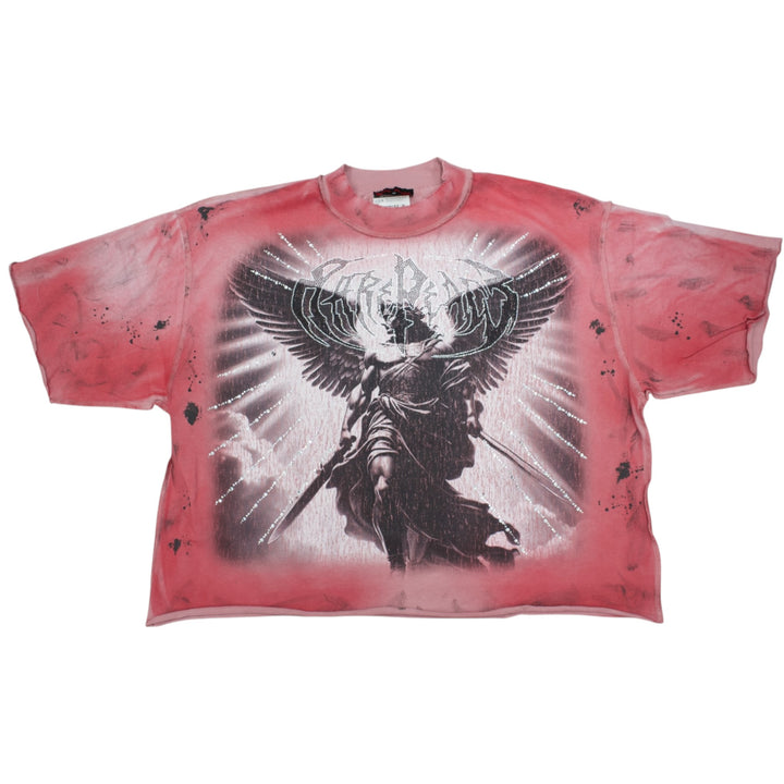 Rare Peace RT5062 Souls Crop Shirt Pink