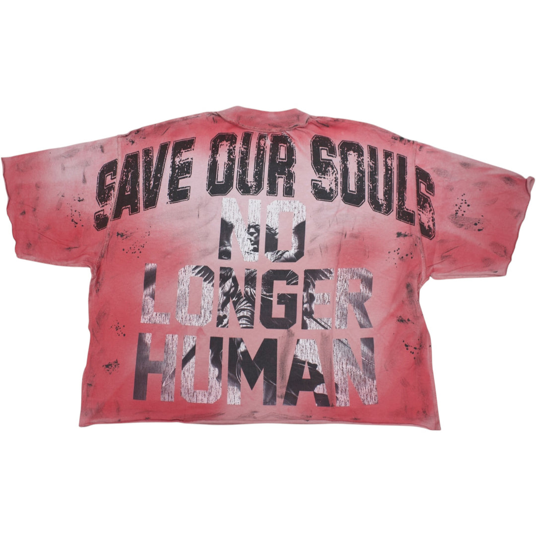 Rare Peace RT5062 Souls Crop Shirt Pink