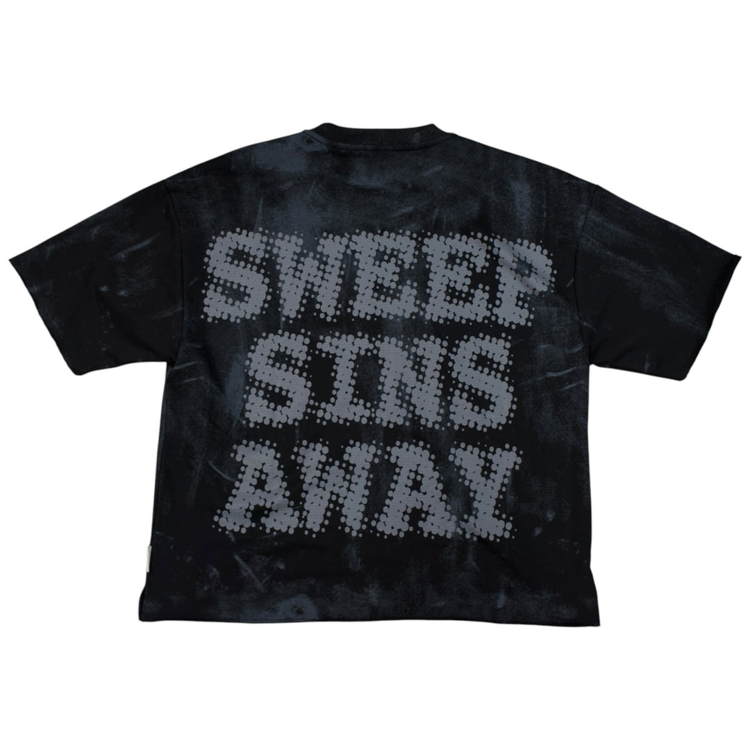 BKYS T1442 Blow Cropped Shirt Black