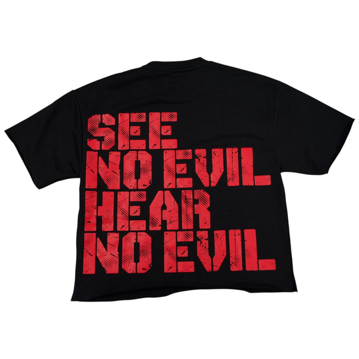 BKYS T1448 Saints Cropped Shirt Black