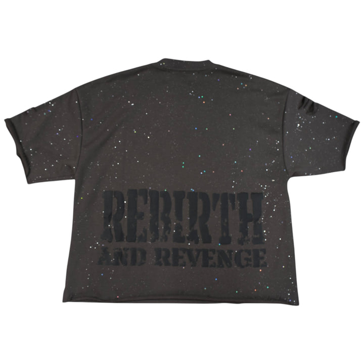 BKYS T1466 Rebirth Cropped Shirt Grey