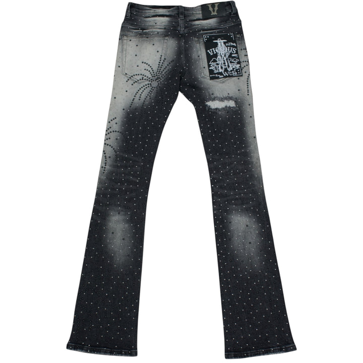 Vicious VC1005 Spyder Art Flare Denim