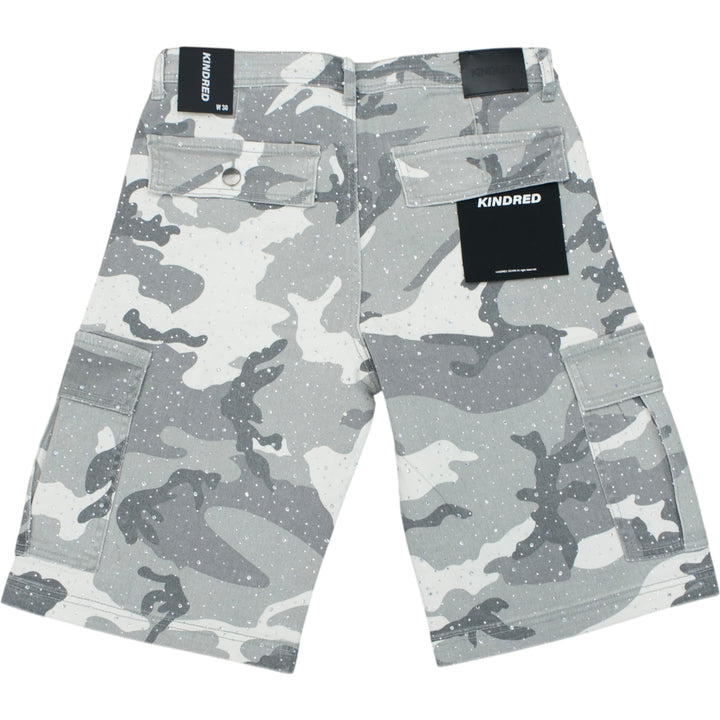 Kindred KD2228S Rhinestone Short Grey Camo