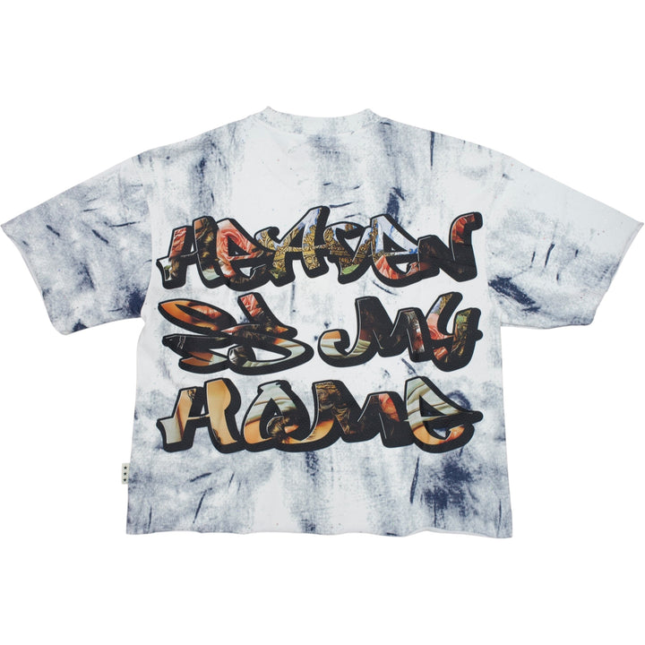 BKYS T1463 Heaven Cropped Shirt White