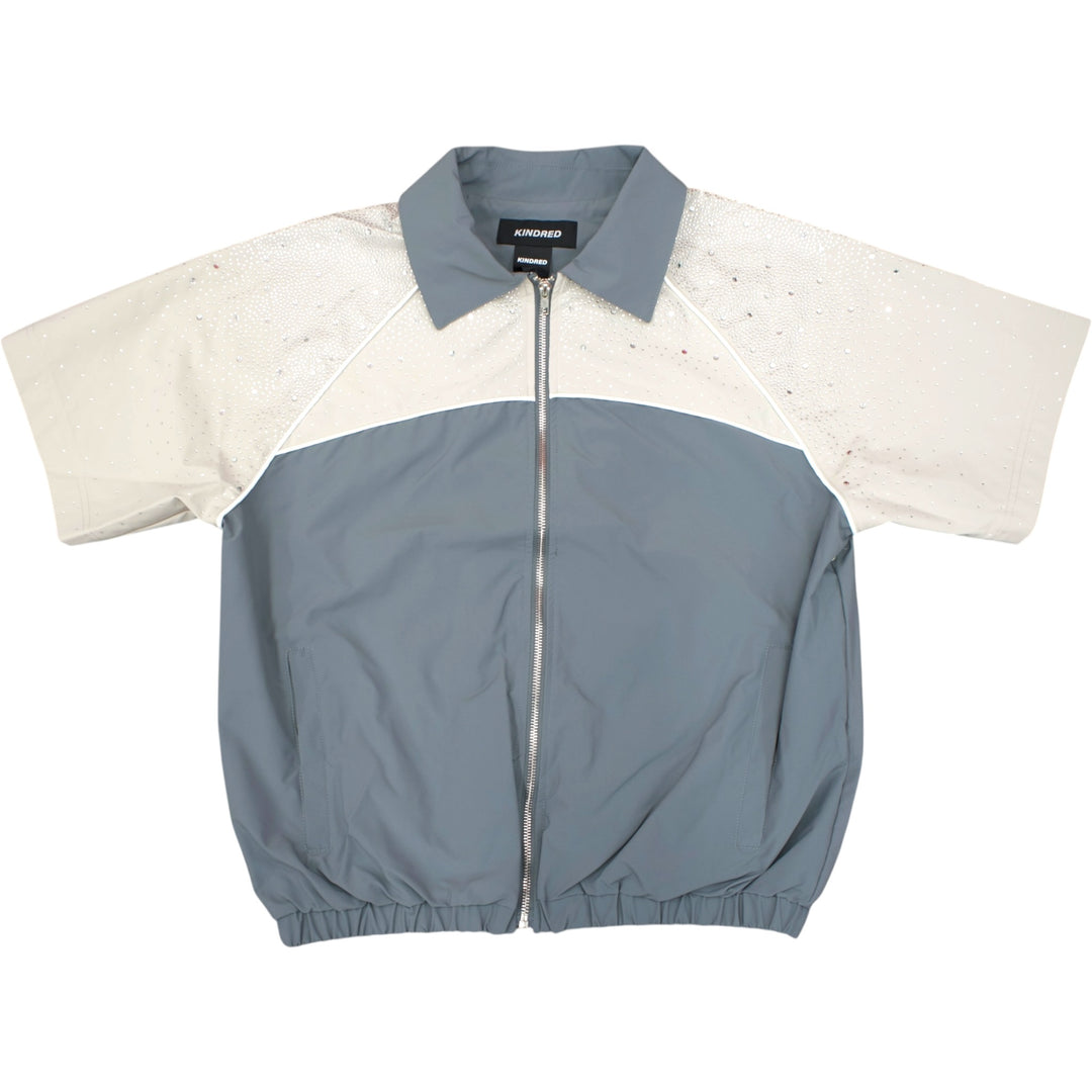 Kindred KD261T Stone Nylon Zip-Up Shirt  Stone Grey