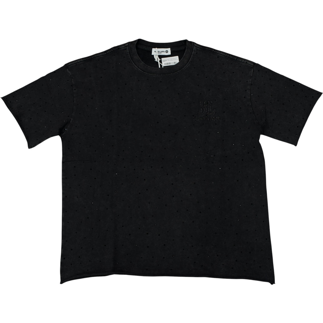 Black Label BL-2500 Full Bling Tee Black Dye