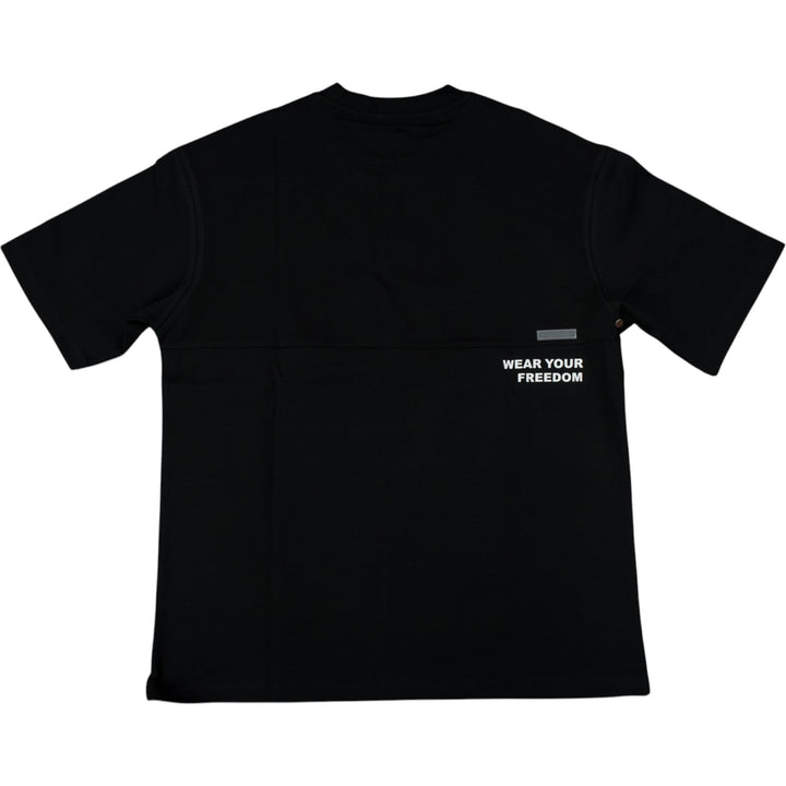 Black Label BL-2058 Slogan Tee Black