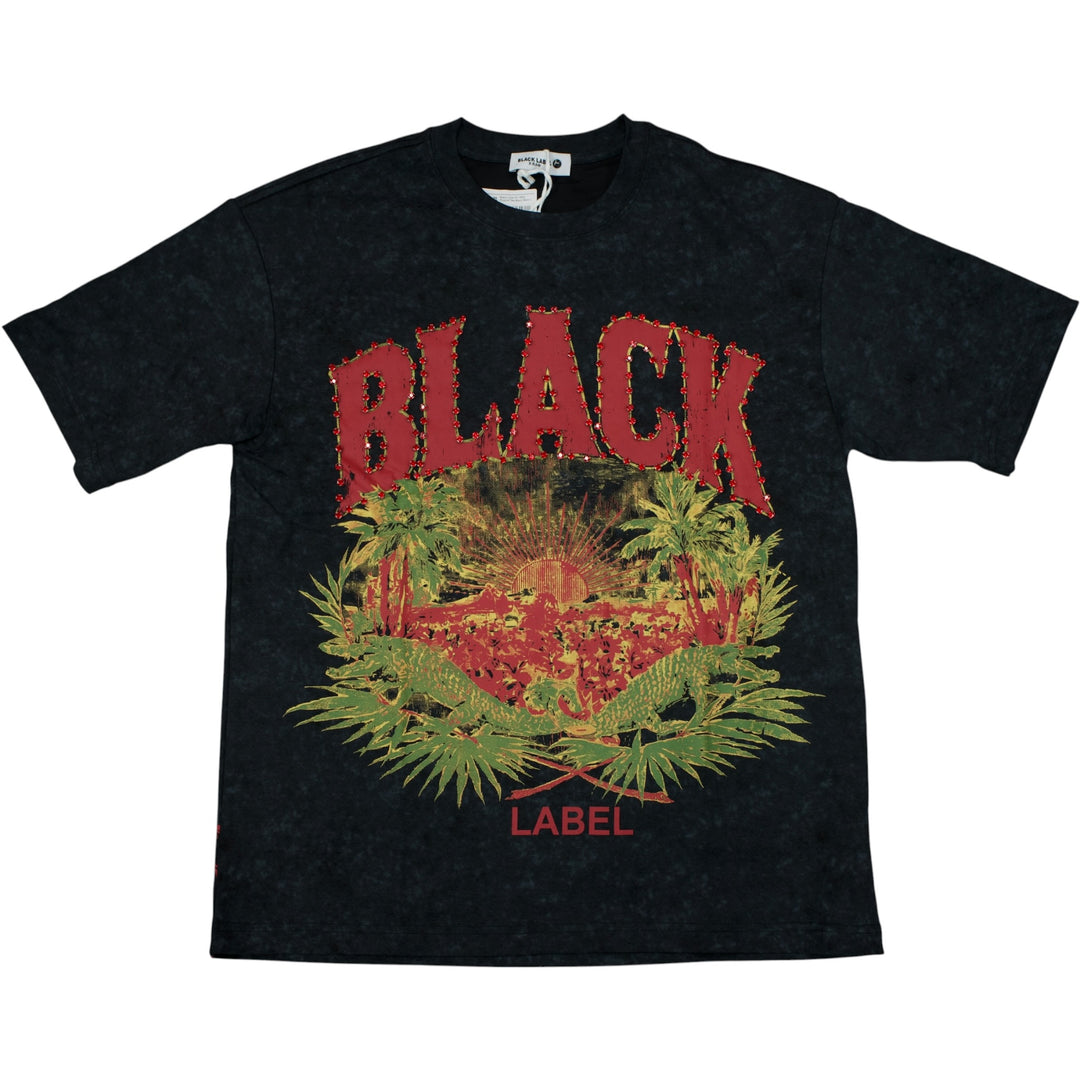 Black Label BL-2603 Tropical Tee Black