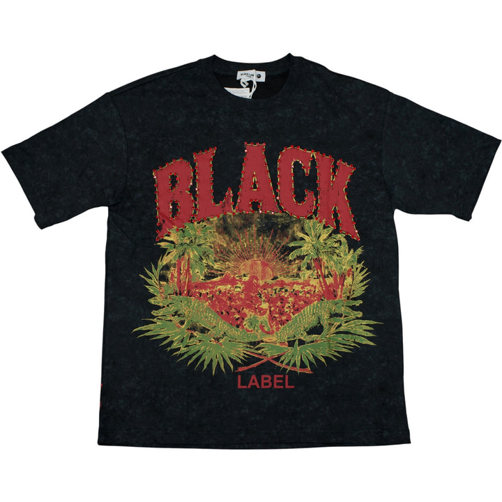 Black Label BL-2603 Tropical Tee Black