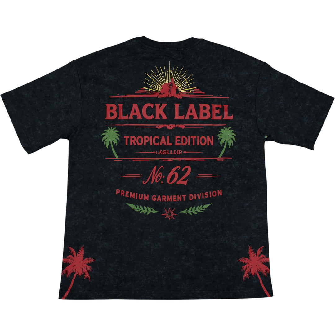 Black Label BL-2603 Tropical Tee Black