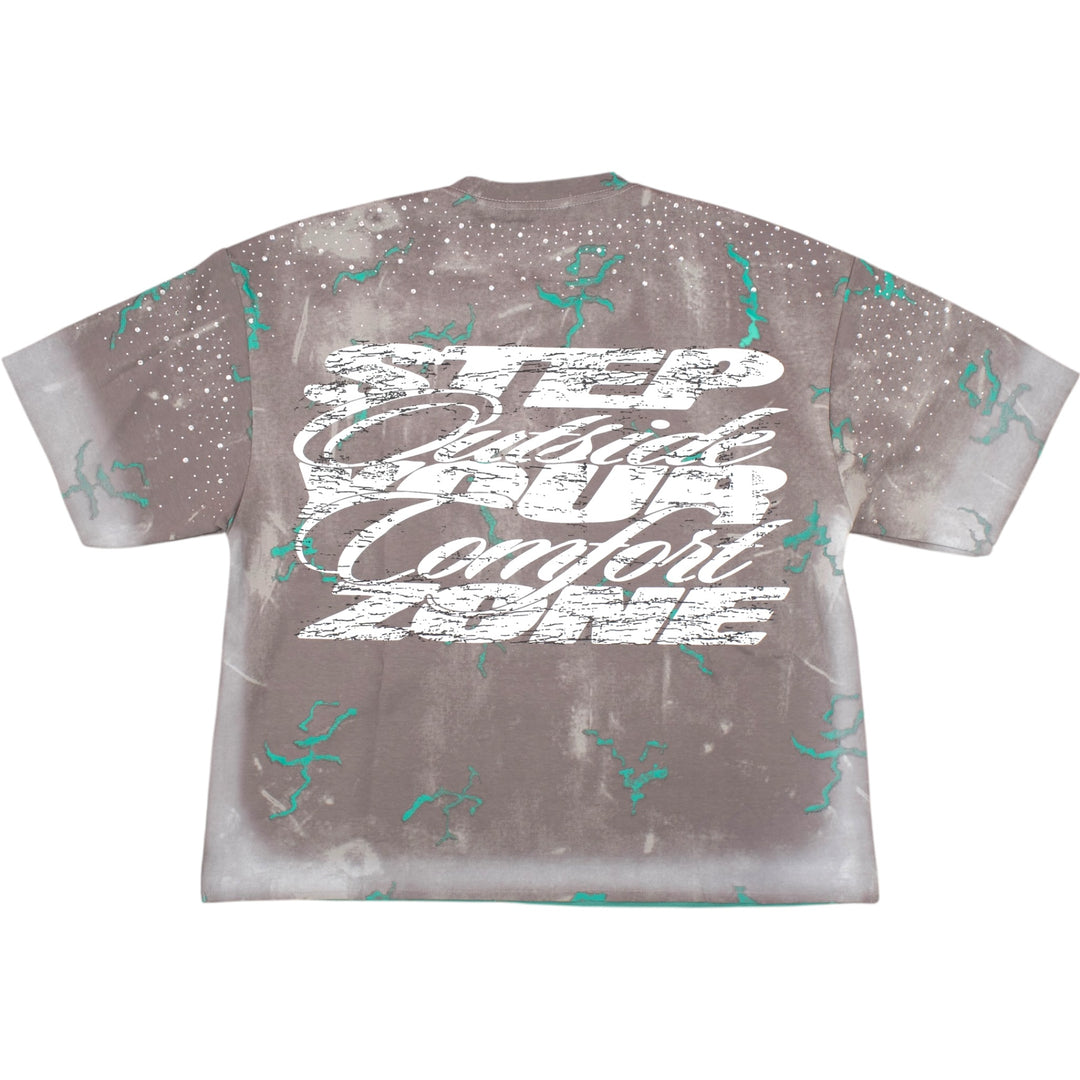 BKYS T1526 Soul Maker Cropped Tee Grey