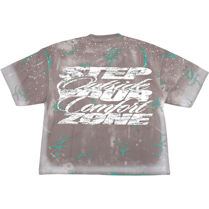 BKYS T1526 Soul Maker Cropped Tee Grey