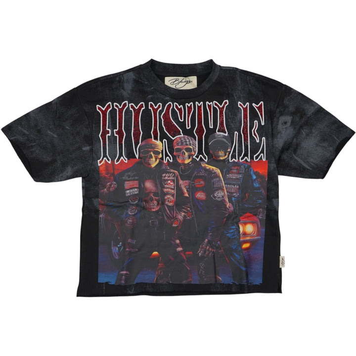 BKYS T1462 Hustle Cropped Tee Black