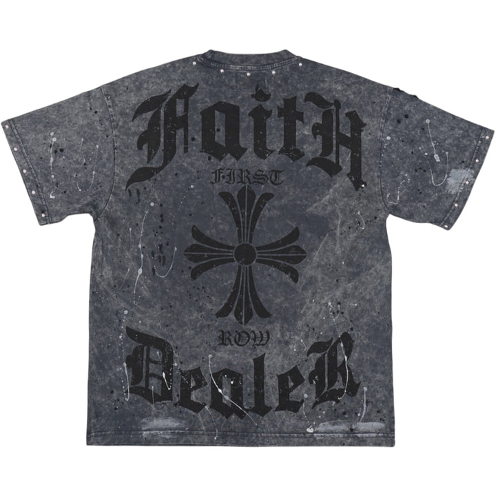 First Row Faith Dealer Fleur De Lis Tee Black