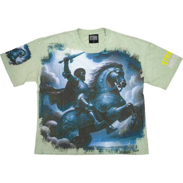 Stray ST1718 Saint George Acid Wash Tee Sage