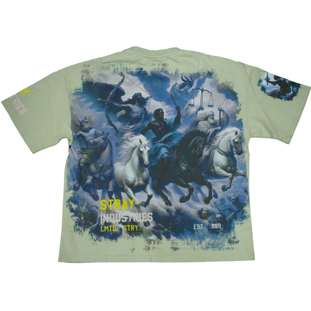 Stray ST1718 Saint George Acid Wash Tee Sage