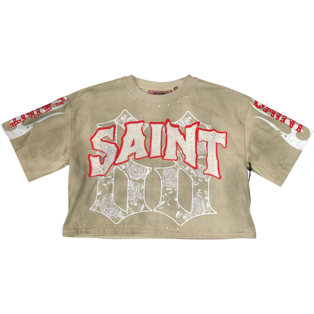 Original Saint Angel Tee And Short Set Acid Khaki