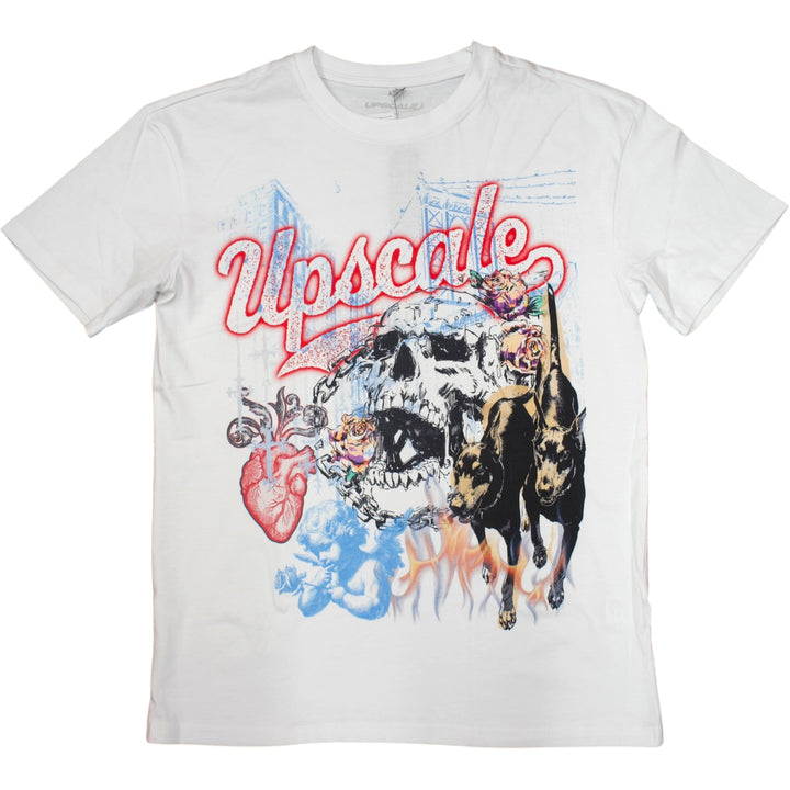 Upscale City Collage Tee White