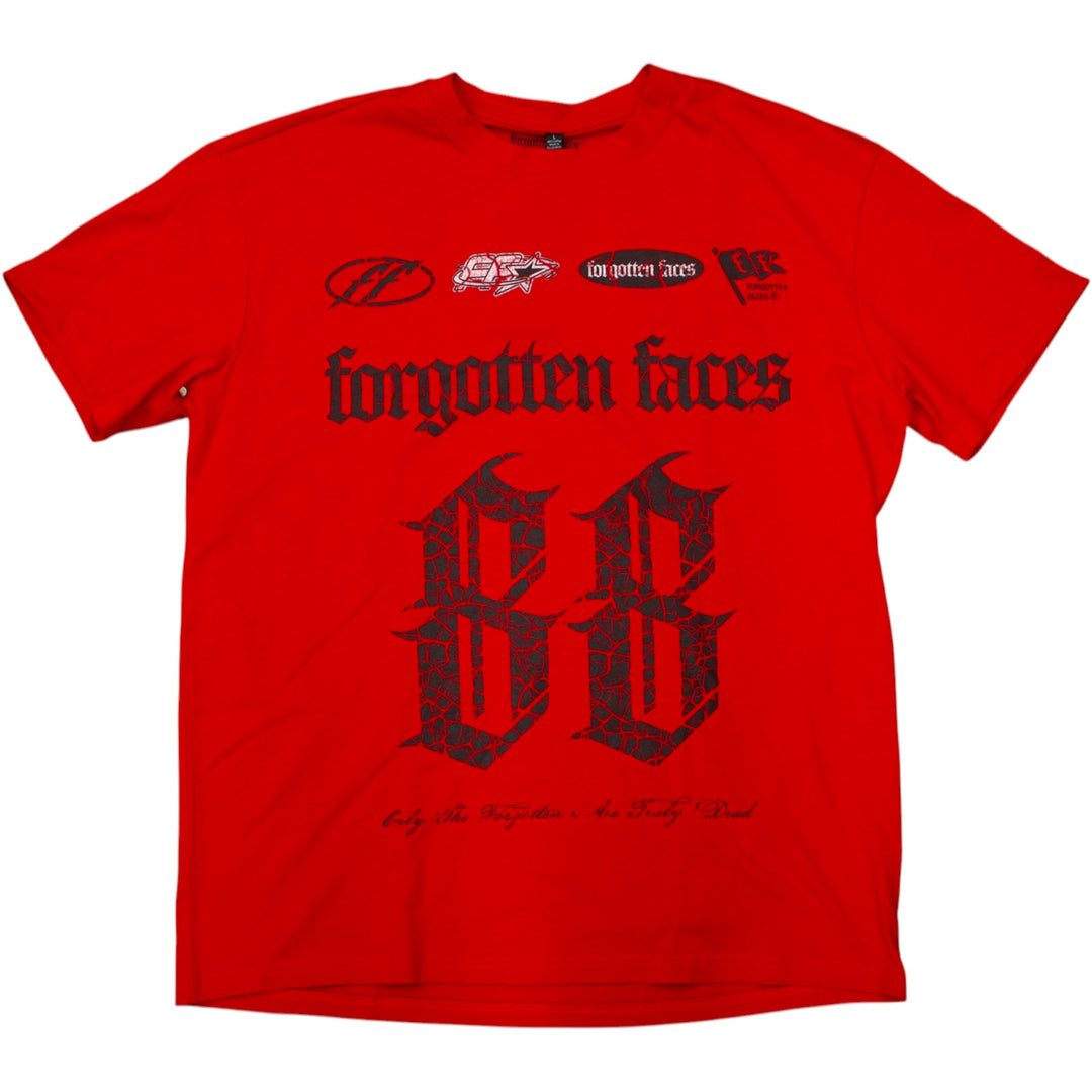 Forgotten Faces Racer Tee Red