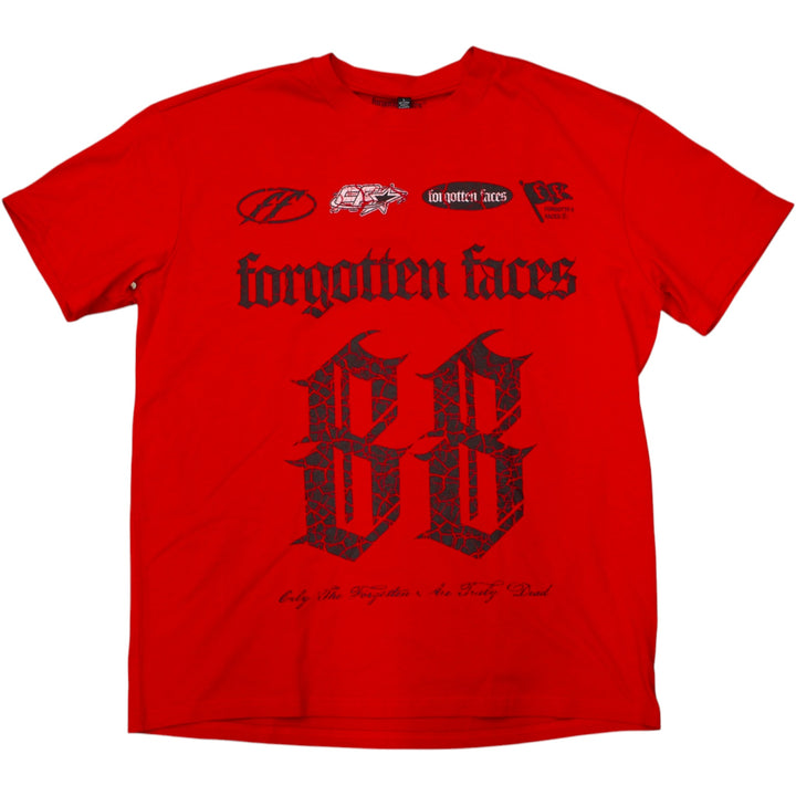 Forgotten Faces Racer Tee Red