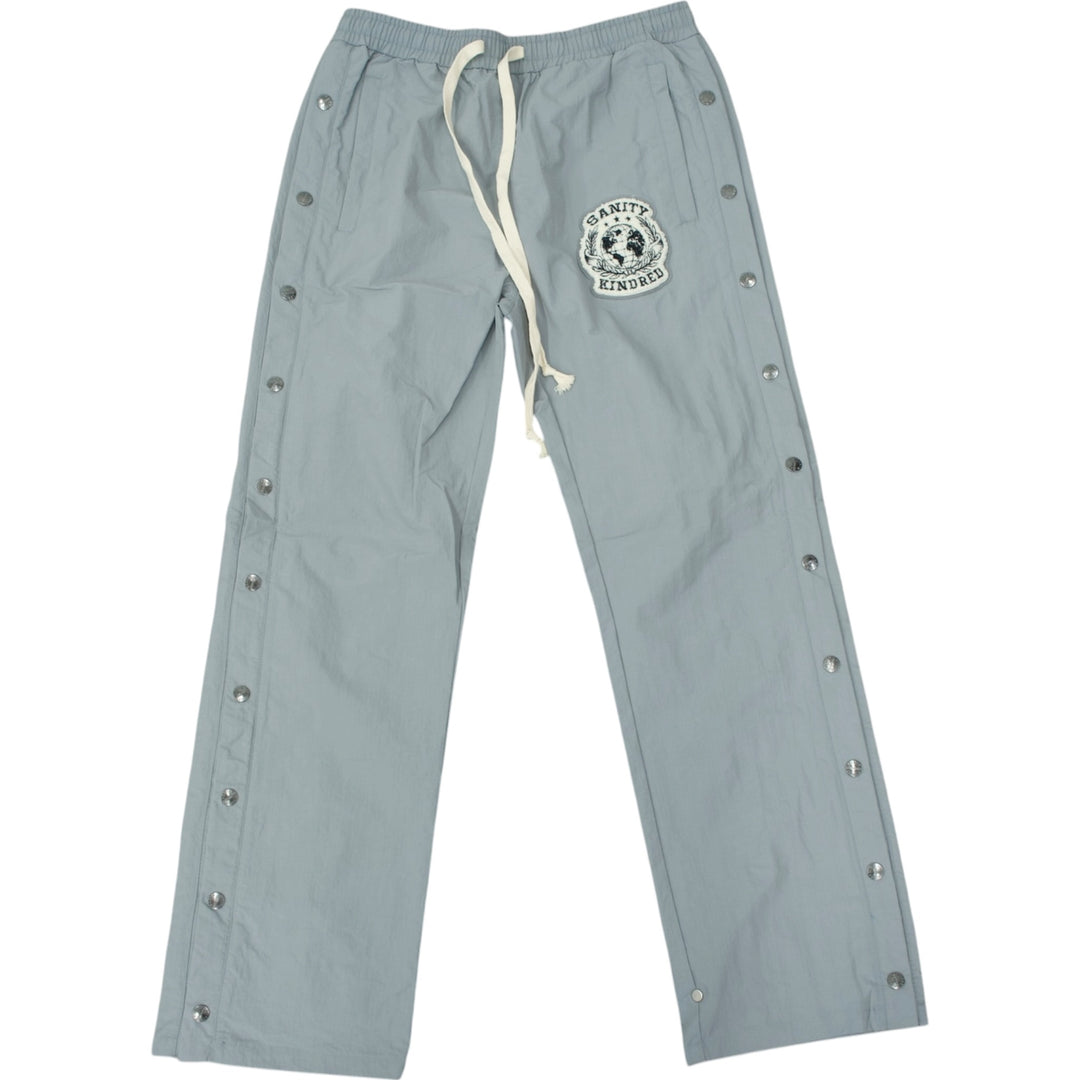 Kindred Chenille Patches Nylon Track Pants Grey