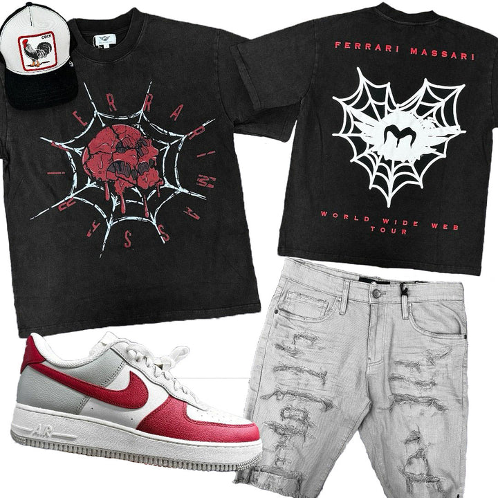 Ferrari Massari World Wide Web Tour Tee Outfit Combo