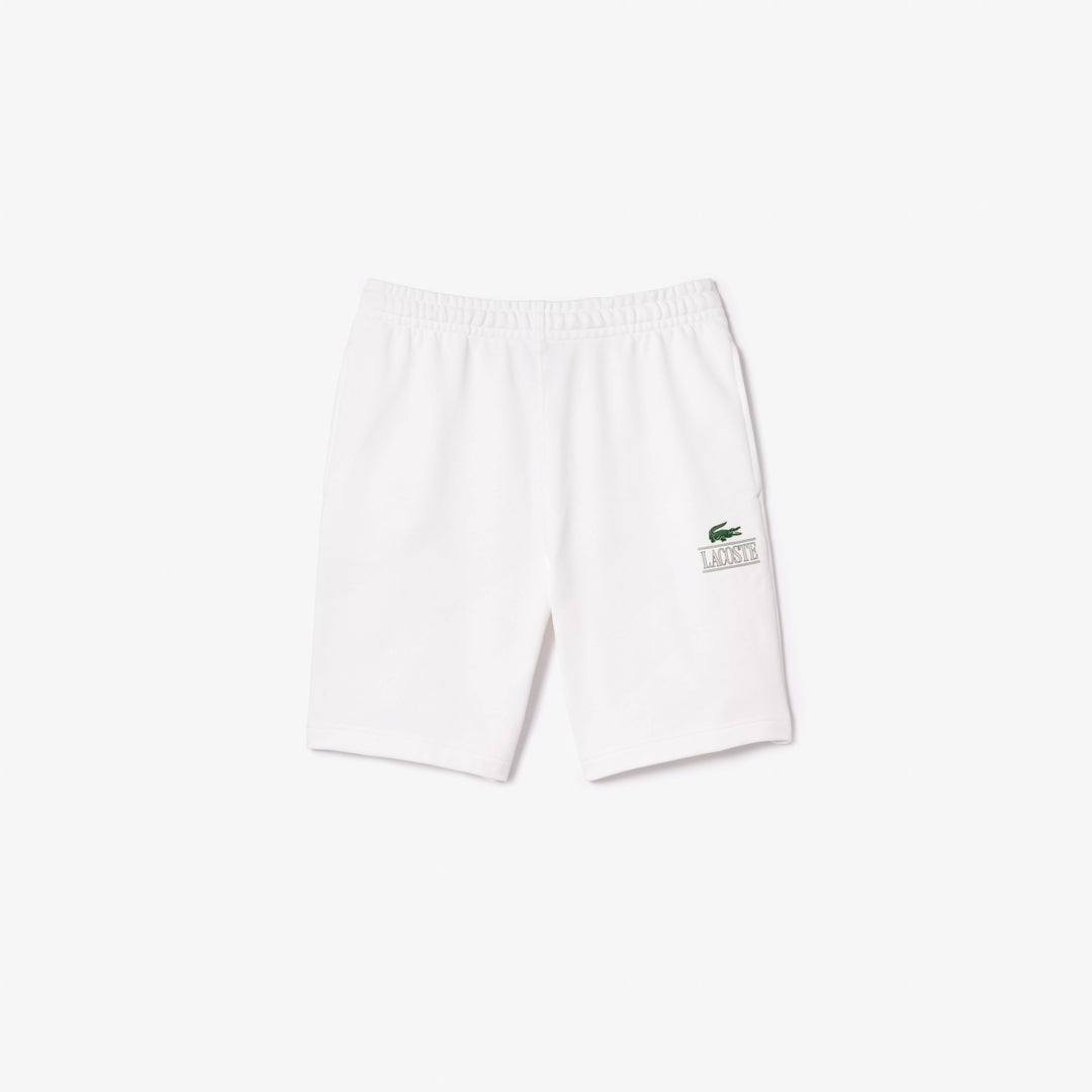 Lacoste Signature Print Short White