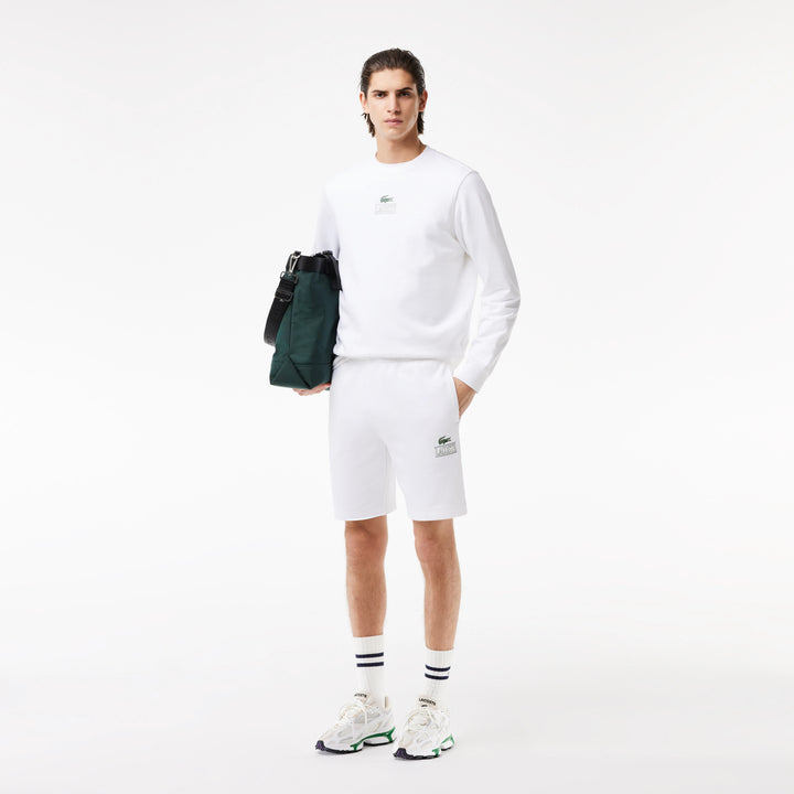 Lacoste Signature Print Short White