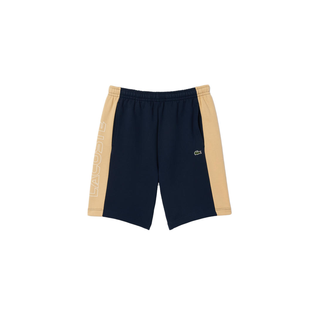 Lacoste Colorblock Fleece Shorts Navy / Beige