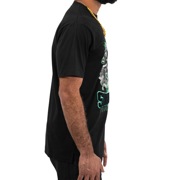 Juren Stronger Together Embroidered Tee Black