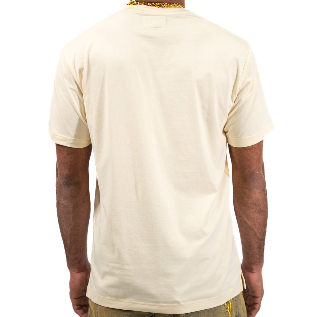 Juren Stronger Together Embroidered Tee Cream Big & Tall