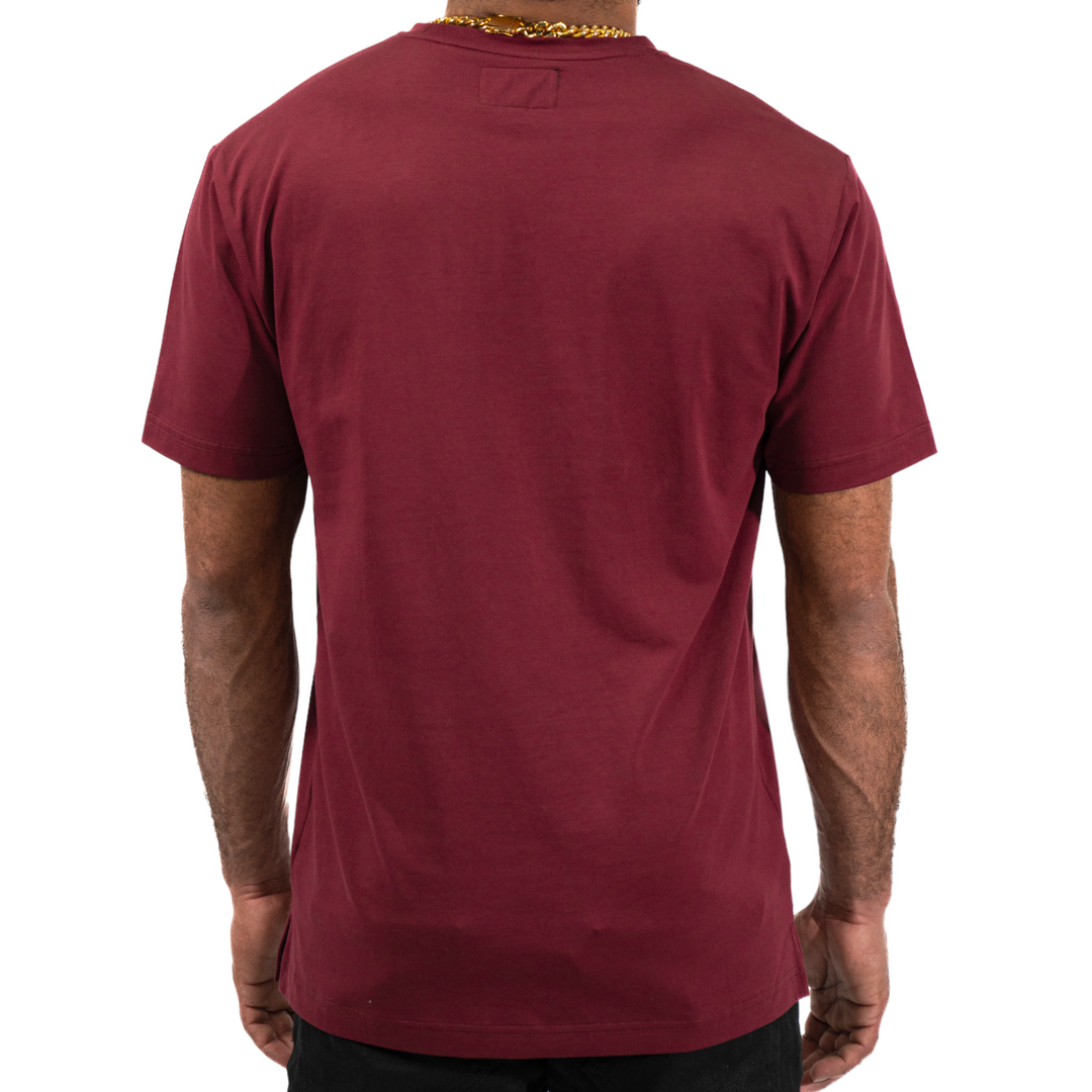 Juren Stronger Together Embroidered Tee Burgundy Big & Tall