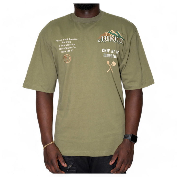 Juren Chip At The Mountain Tee Vintage Olive