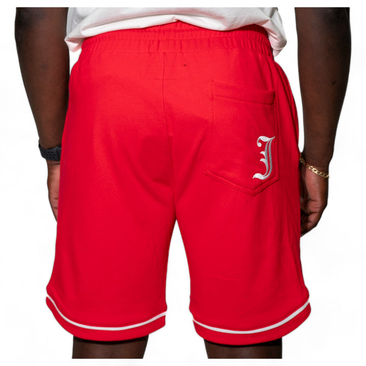 Juren Blocking Out Bad Vibes Shorts Red