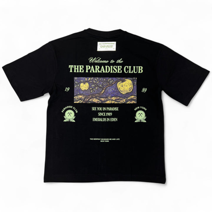 See You In Paradise Crop Tee  Black