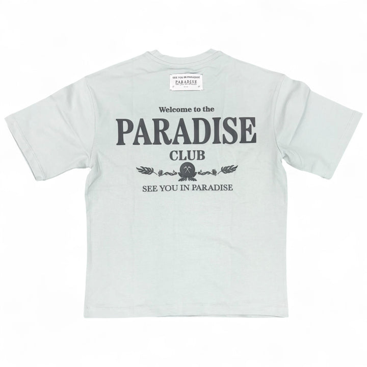 See You In Paradise Crop Tee  Grey