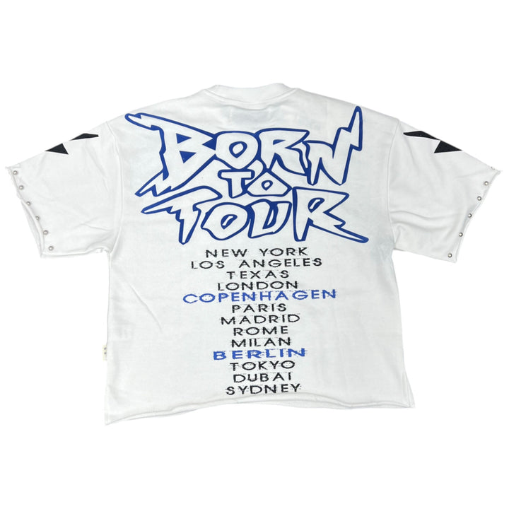 BKYS T1118 Born To Cropped Tee White