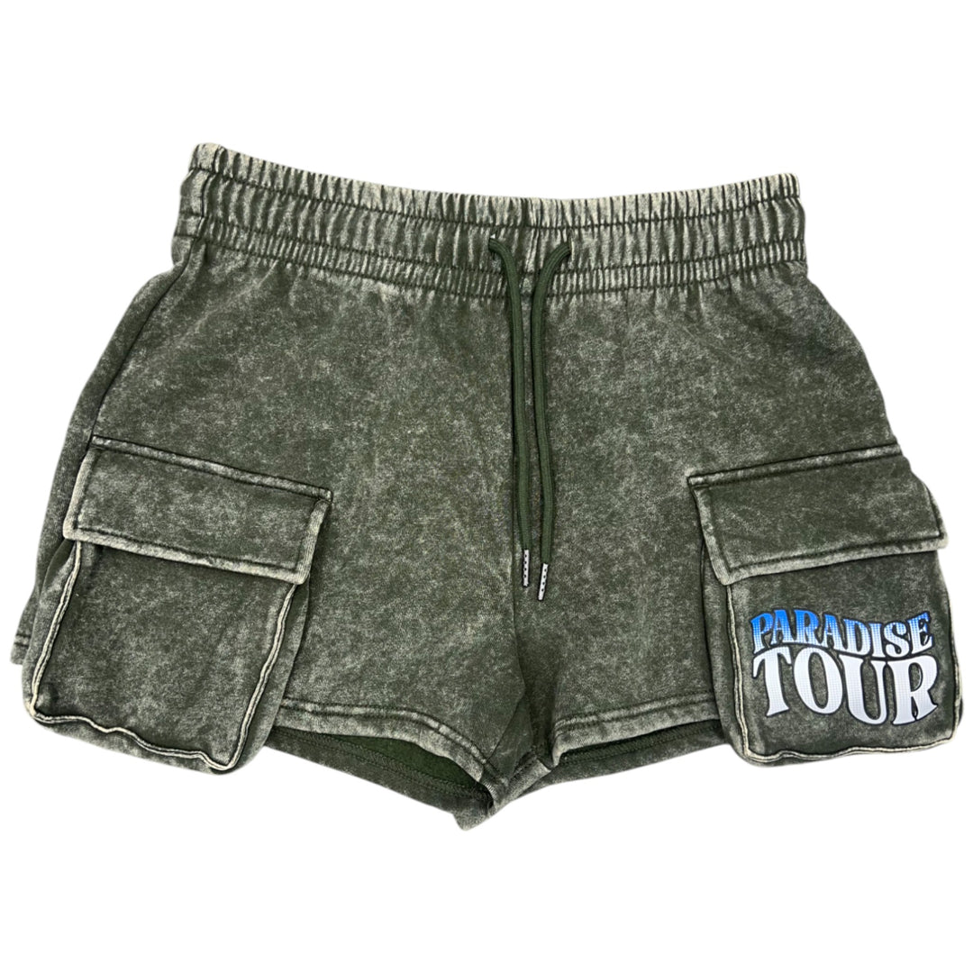Red Fox Paradise Tour Top And Short Set Olive